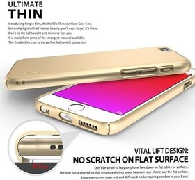Resim Ringke Slim iPhone 6S Plus/6 Plus ile uyumlu Kılıf Orjinal - Royal Gold 