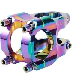 Resim Lunje 31.8mm Alüminyum Dayanıklı Rainbow Renk Değiştiren Gidon Boğazı Brm Bisiklet 