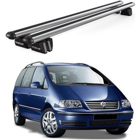 Resim Pençe Volkswagen Sharan Ara Atkı 1995-2010 Uyumlu Gri Ara Atkı Port Bagaj Tavan Barı 