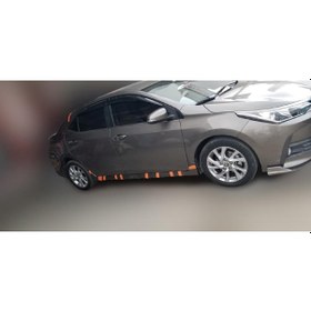 Resim Toyota Corolla Uyumlu 2013-2019 Astarlı Düz Yan Marşpiyel 