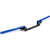 Resim Vkemall Cg125 Motosiklet Ayarlanabilir Alüminyum Elcik Takımı, 22mm Ayırma Özellikli, Modifiye Uyumlu, Mavi Renk 