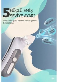 Resim Babyhope H-031 - 5 Kademeli Elektrikli Bebek & Çocuk Burun Aspiratörü 0-12 Yaş Uyumlu Temizleme Cihazı 