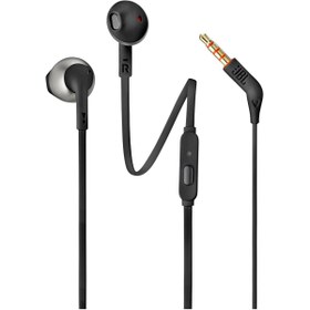 Resim JBL T205 KULAK İÇİ KABLOLU KULAKLIK SİYAH 