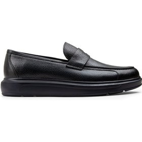 Resim Deery Hakiki Deri Koyu Lacivert Comfort Erkek Loafer - 01564mlcvp17 Lacivert 