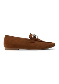 Resim Deery Hakiki Süet Taba Rengi Tokalı Kadın Babet - 01915ztbac01 Taba 