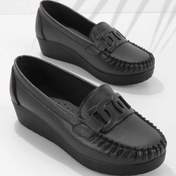 Resim Bambi Siyah Kadın Loafer Ayakkabı K01797002109 