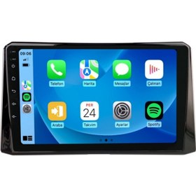 Resim Toyota Corolla 2019-2024 4gb Ram 32gb Hafıza 4 Çekirdek Carplay Kamera Android Multimedya 9" 