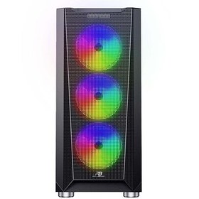 Resim Power Boost VK-W001B USB 3.0 TEMPERED GLASS 4x120mm ARGB FAN ATX SİYAH KASA 