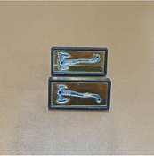 Resim Motosiklet Balta Resimli Amblem Dikdörtgen 3d 