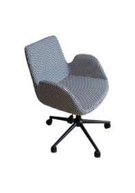 Resim Büro Sandalyesi Döküm Süngerli Siyah Metal Ayaklı 