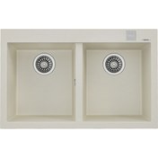 Resim Teka Forsquare 790 Tg Çift Hazneli Tegranite+ Eviye - Parlak Krem - 115260017 