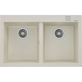 Resim Teka Forsquare 790 Tg Çift Hazneli Tegranite+ Eviye - Parlak Krem - 115260017 