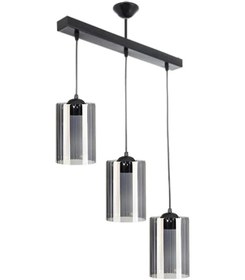 Resim Lion 3 Lü Salon - Mutfak - Yatak Odası Modern Füme Camlı Sıralı Sarkıt Avize Diğer 