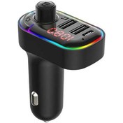 Resim Artfulabode Verici Usb Serbest Şarj Renkli Aydınlatmalı Led Kablosuz Fm Araba Cihazı C Bt Ekran Aydınlatma 