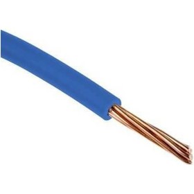 Resim 10 Metre 16'Lık Nya Tek Damar Kablo Mavi 