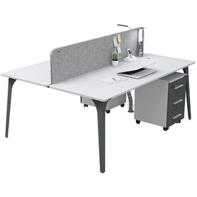 Resim Uzay Ofis Sharp İkili Çalışma Masası - 160 Cm Renksiz 