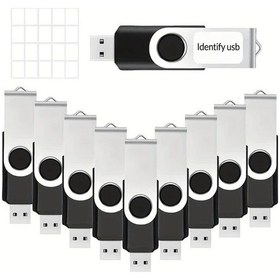 Resim Meridiangoods 128mb 10 Adet Usb Bellek Yüksek Hızlı 2.0 Flash Sürücü Pc Laptop Tablet Telefon İçin 