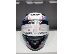 Resim Sway Kask Çocuk Sway 815K Gloss Gırl Full Face 