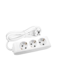 Resim Viko Multi-let 3'lü Grup Priz Topraklı Çocuk Korumalı 1 Metre Beyaz - 90113301 