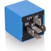 Resim Üstün Titreyen Korna Rölesi (Kesici Röle) 12 Volt 30 Amper 5 Uçlu 