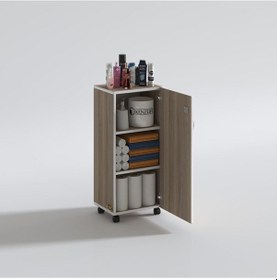 Resim Kenzlife mutfak dolabı zehra 108*030*032 crd kilitli tekerlekli banyo evrak ofis kitaplık ayakkabılık kiler 