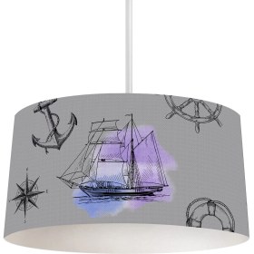 Resim Talia Home Çocuk Odası Gemi Desenli Sarkıt AVIZETLAV-036 