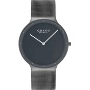 Resim Obaku Denmark V307GXUUMU Quartz Hasır Siyah 40 mm Erkek Kol Saati 