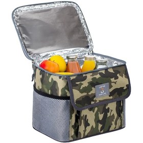 Resim BestÇanta PRO+ 12 Litre Termos Piknik Çantası Yalıtımlı Termal Soğutucu Buzluk Çanta Kamuflaj 