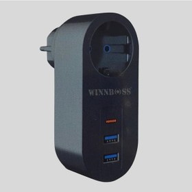 Resim Hobibahçem 2 Usb,1 Type-c Girişli 1'li Çocuk Korumalı,ısıya Karşı Dayanıklı 2500watt 