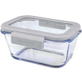 Resim Neoflam Fika Glace Gri Dikdörtgen Saklama Kabı 460 ml 