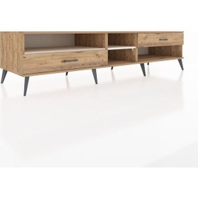 Resim Kronos Tv Ünitesi 2 Raflı 2 Çekmeceli 220x59x51 Çam-aytaşı/çam Aytası/atlas Çam - Atlas Çam 