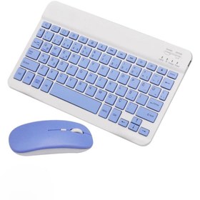 Resim VOOKA Bluetooth Kablosuz Klavye Ve Mouse Seti Kablosuz Klavye Renkli 150h Şarjlı 
