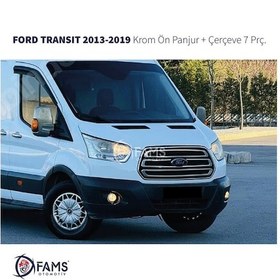 Resim Ford Transit Krom Ön Panjur+Çerçeve 5 Prç. 2013-2019 P.Çelik 