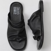 Resim Bueno Shoes Siyah Deri Kadın Parmak Arası Terlik 01wy2003 