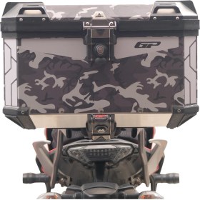 Resim Gp Kompozit DSN01 Universal 45 Lt Desenli Alüminyum Motosiklet çantası 