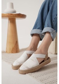 Resim Rosa Kadın Beyaz Espadril Ayakkabı Beyaz 