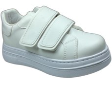 Resim OrtopedikAL 1087 Kız Çocuk Beyaz Cırtlı Sneaker Spor Ayakkabı 