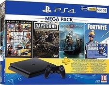 Resim PlayStation 4 Mega Paket 2019, 500GB (GTA V + Days Gone + God of War) 