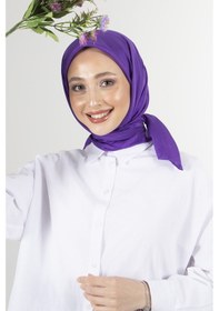 Resim Latte Brisa Vual Eşarp /1196 - Mor 