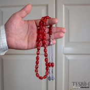 Resim Tesbih Kardeşliği Fıçı Model Sıkma Kehribar Tesbih TSB0216 