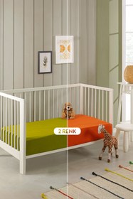 Resim The Berb %100 Pamuklu 2'li Lastikli Bebek Çarşafı | 70x140 Cm | Havlu Çarşaf 