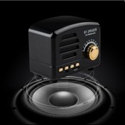 Resim Retro Klasik Ahşap Desen Kablosuz Bluetooth Taşınabilir Hoparlör Jzr-gy, Küçük Boyutlu - Gümüş 