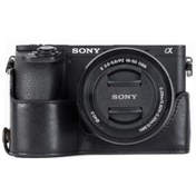 Resim MegaGear MG1203 Sony Alpha A6500 Hakiki Deri Kamera Çantası 