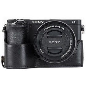 Resim MegaGear MG1203 Sony Alpha A6500 Hakiki Deri Kamera Çantası 