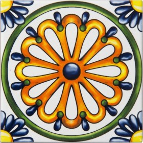 Resim Can Seramik 10 x 10 cm Cç-58 Kütahya Çini Karo ( 5'li 1 Paket ) 