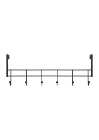Resim 6'lı Kapı Arkası Askılık-siyah Siyah 