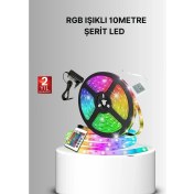 Resim Uzaktan Kumandalı Rgb Smart Şerit LED Işık Esnek ve Taşınabilir Dekorasyon 