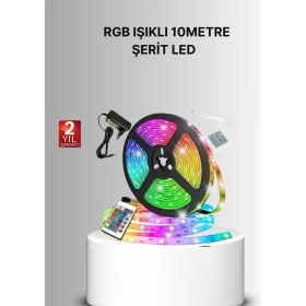 Resim Uzaktan Kumandalı Rgb Smart Şerit LED Işık Esnek ve Taşınabilir Dekorasyon 