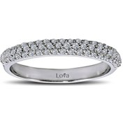 Resim Lova 0,46 Karat Pırlanta Yarımtur Yüzük - 1030156 