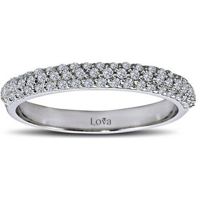 Resim Lova 0,46 Karat Pırlanta Yarımtur Yüzük - 1030156 
